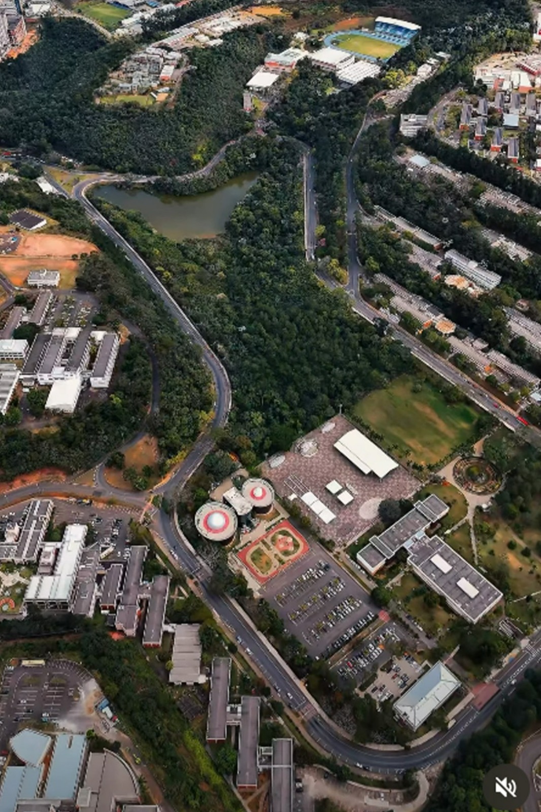 Vista panorâmica do Campus da UFJF